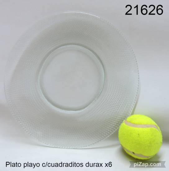 Imagen de PLATO PLAYO C/CUADRITOS DURAX X6 11.24